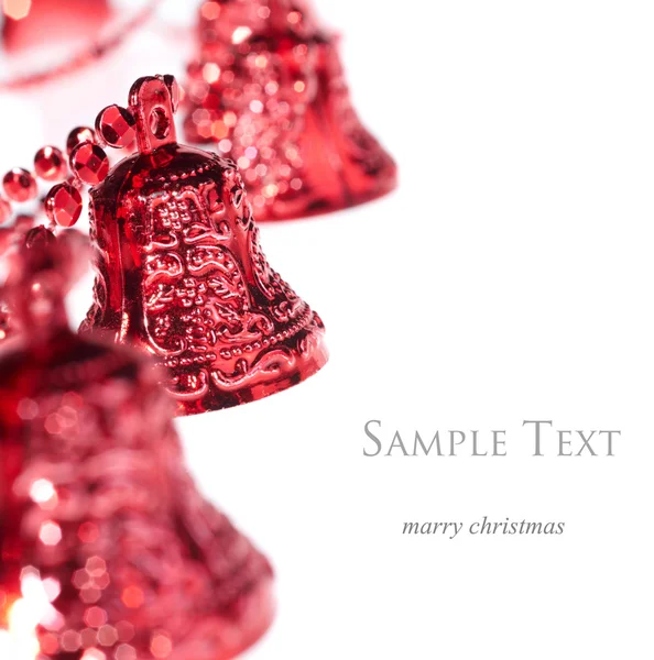 Červené vánoční zvonek — Stock fotografie