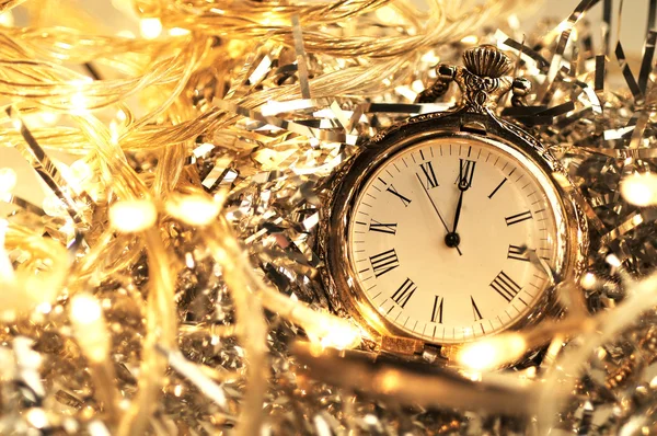 Orologio di anno nuovo — Foto Stock