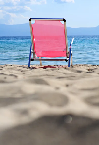 Beach Chair near the sea — Stock Photo, Image