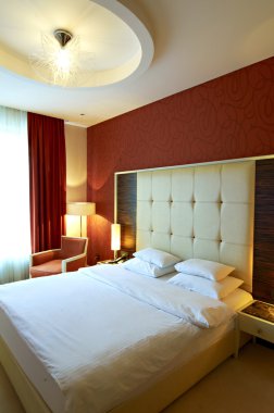 otel yatak odası iç