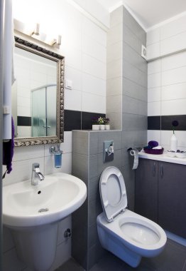 Büyük ayna banyo iç