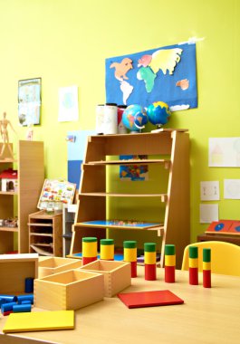 Montessori anaokulu okul öncesi sınıf
