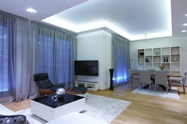 Oturma ve yemek odası iç