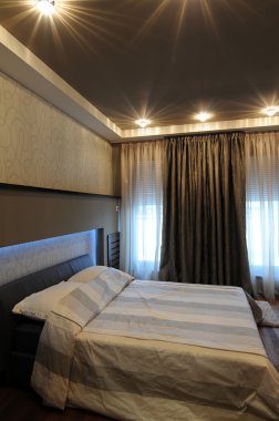 modern yatak odası iç