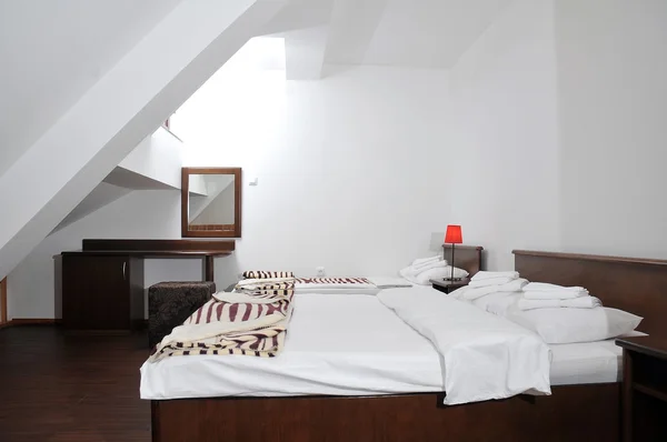 Hotelschlafzimmer — Stockfoto