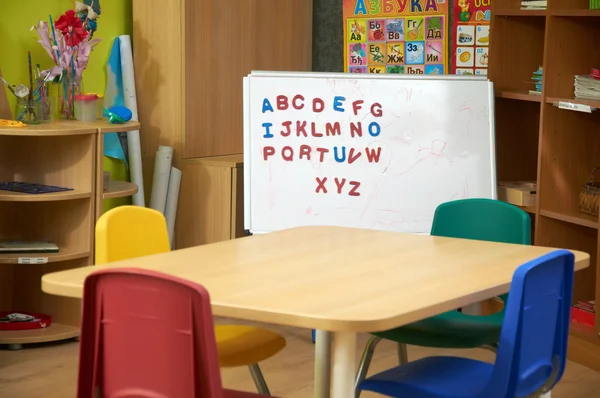 Montessori Kindergarten Preschool Classroom — Stock Photo, Image