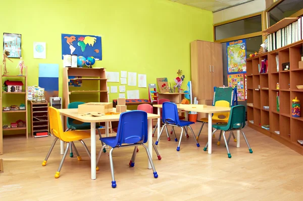 Montessori Kindergarten Aula preescolar — Foto de Stock