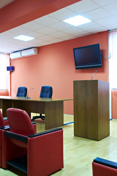 Red conference room — Stock Photo, Image