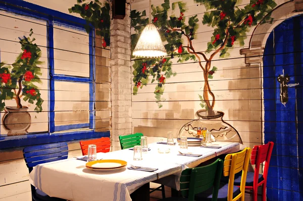 Concetto taverna greca — Foto Stock