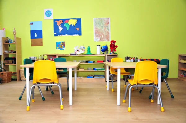 Montessori Kindergarten Preschool Classroom — Stock Photo, Image