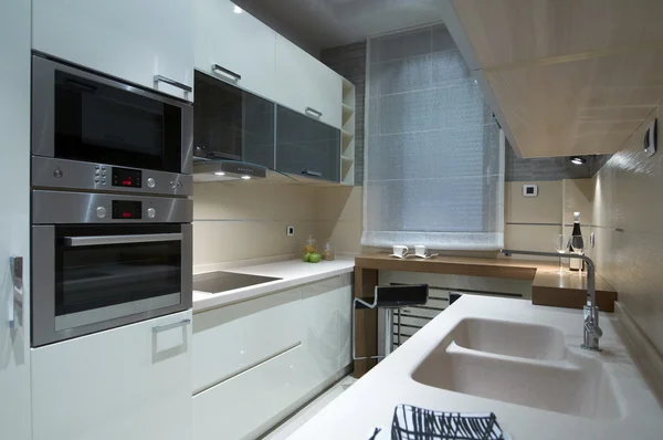 White kitchen interior — Stock Photo, Image