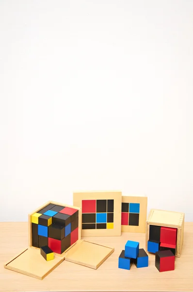 Montessori material de brinquedo — Fotografia de Stock