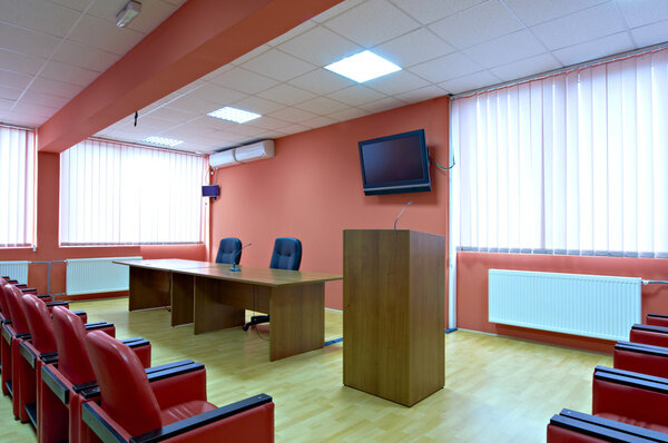 Red conference room