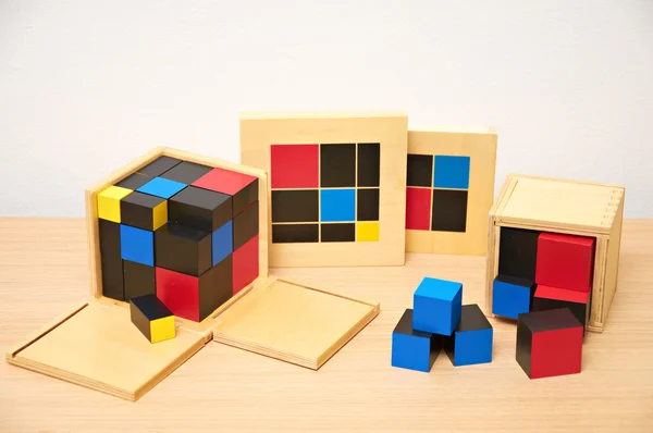 Montessori-Spielzeug Stockbild