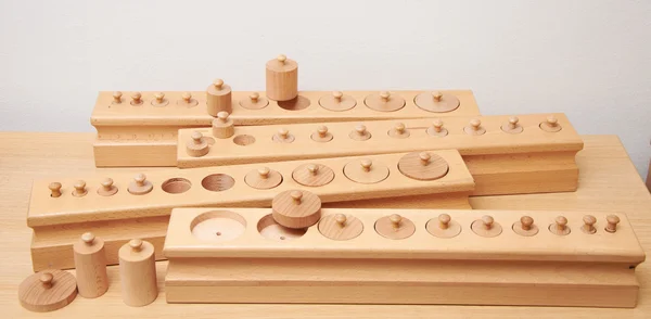 Montessori-Spielzeug Stockbild