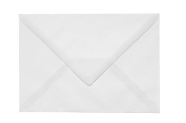 lege witte envelop