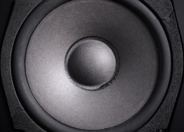 Siyah hoparlör görünümünü