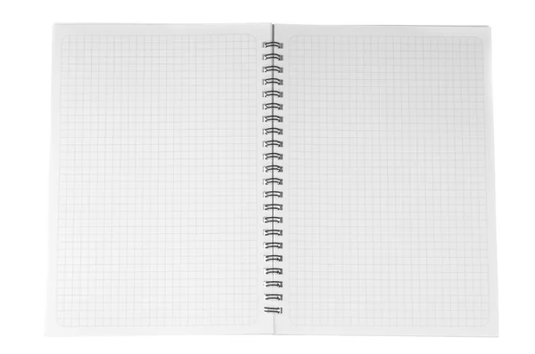 Boş beyaz defter — Stok fotoğraf