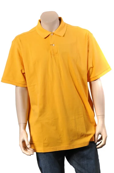 T-shirt elegante com um colarinho — Fotografia de Stock