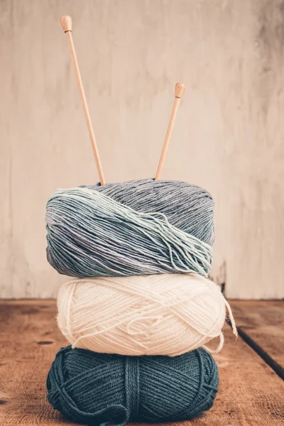 Knitting yarn balls — Stock Photo, Image