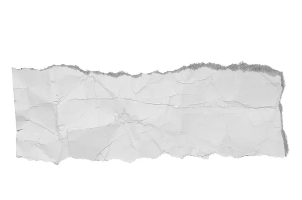 Blanco rasgado pedazo de papel — Foto de Stock