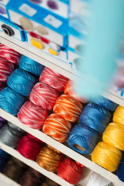 Colorful Yarns for knitting — Stock Photo, Image
