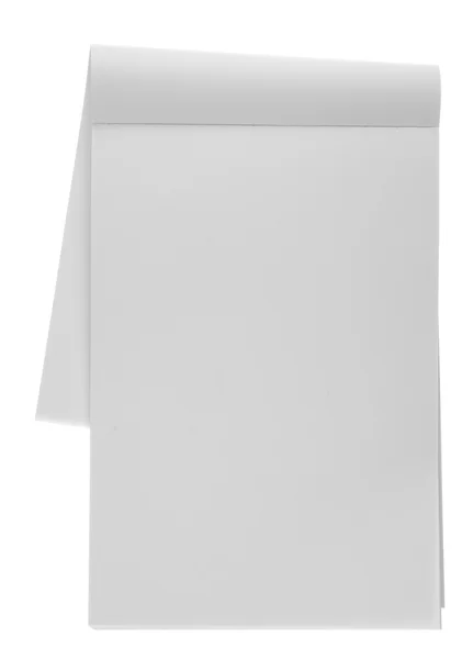 Cuaderno blanco en blanco — Foto de Stock