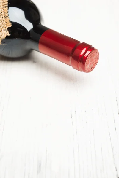 Gift bottle of red wine — Stock Photo, Image