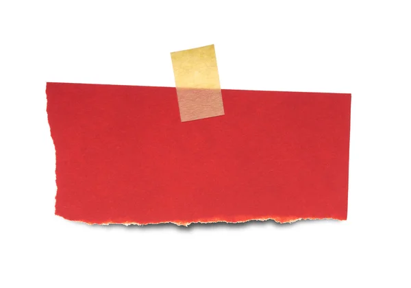Κόκκινο χαρτί Σημείωση — Φωτογραφία Αρχείου