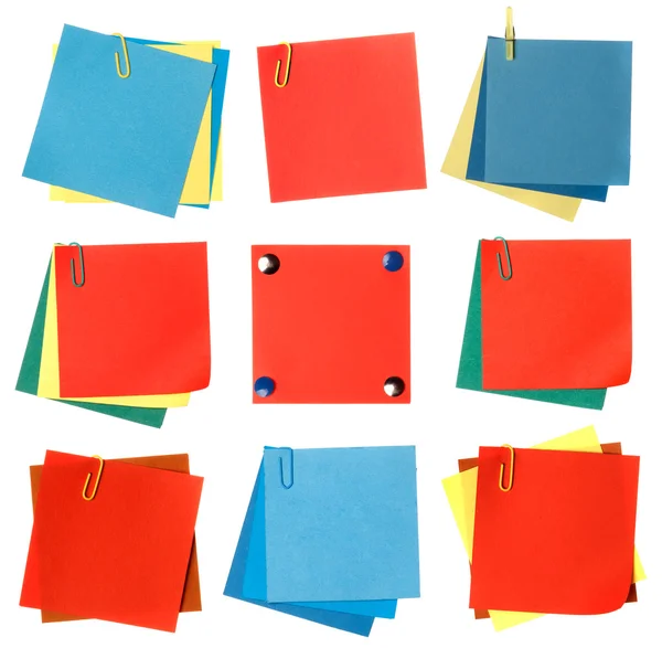 Collection of colorful paper notes — Stock Photo, Image