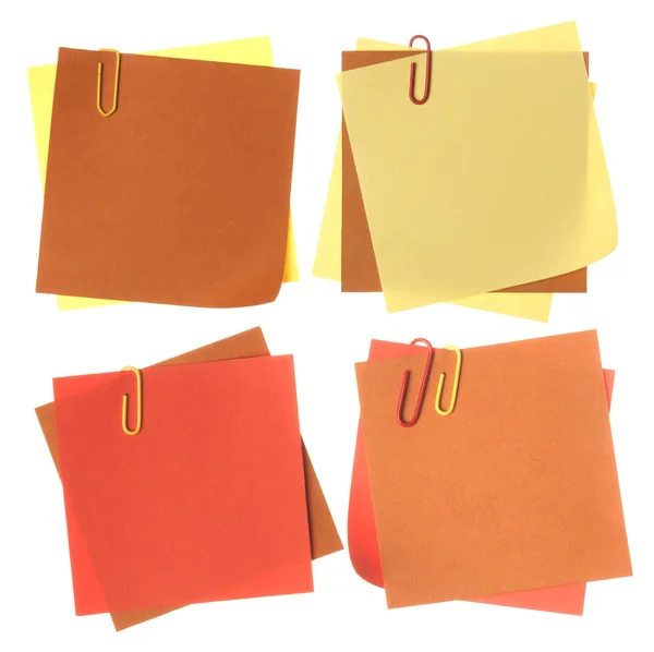 Collection of colorful paper notes — Stock Photo, Image