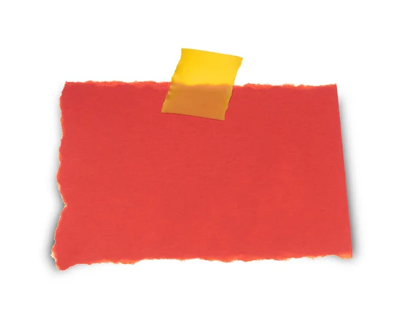 Примітка Червоний папір — стокове фото