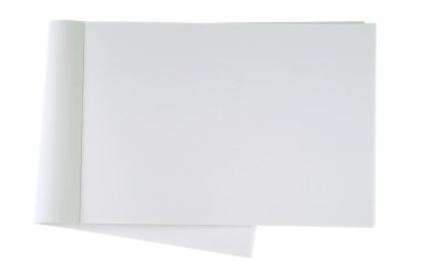 Boş beyaz defter