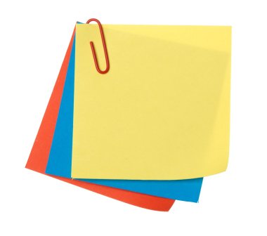 renkli kağıt notlar