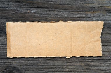 Parçalanmış karton parçası