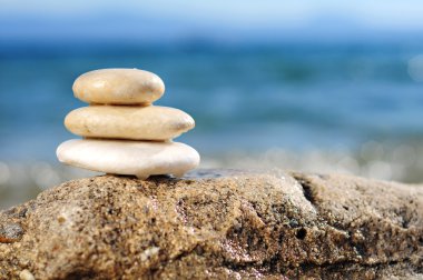 Kumsalda Zen Taşları