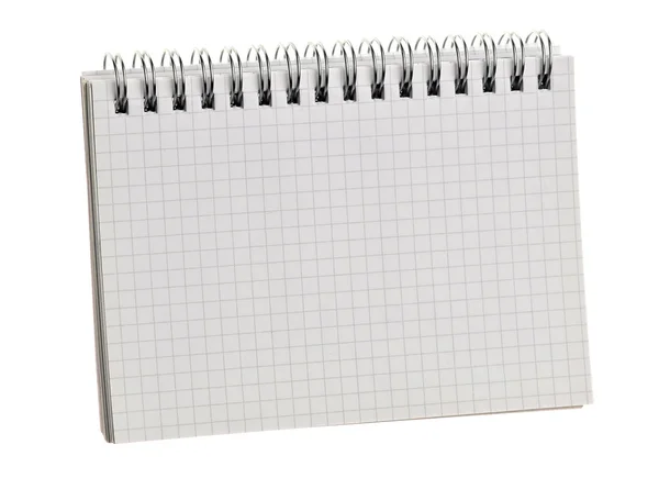 Cuaderno blanco en blanco — Foto de Stock