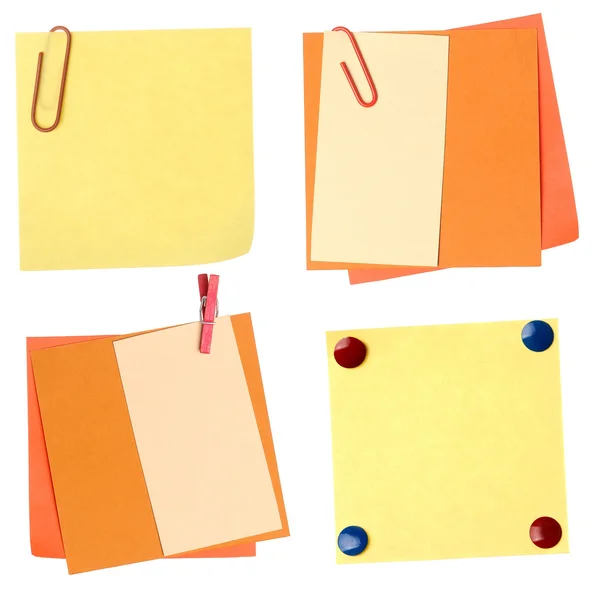 Collection of colorful paper notes — Stock Photo, Image