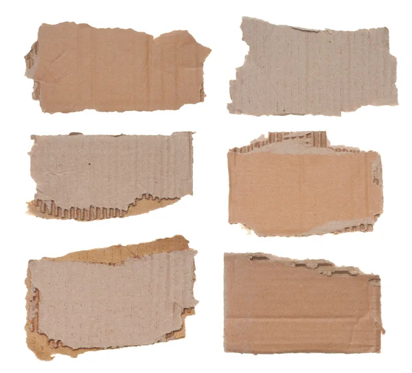 Collection of a cardboard pieces — Stock Photo, Image
