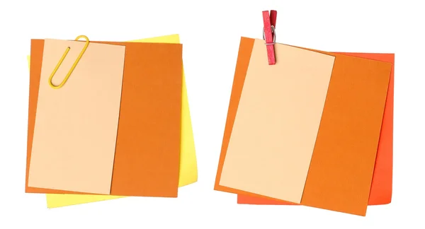 Färgglada papper anteckningar — Stockfoto