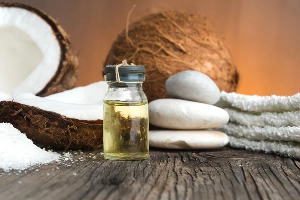 Kokosöl für alternative Therapien — Stockfoto
