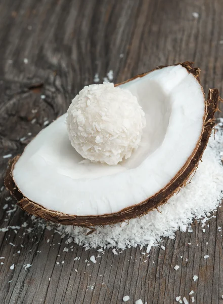 Homemade coconut ball — Stock Photo, Image