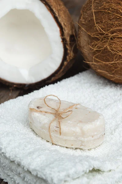 Natural soap from coconut — Stock Photo, Image