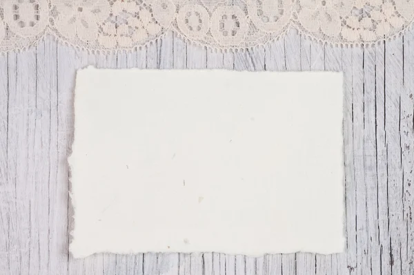 White Blank decorative note — Stock Photo, Image