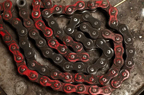 Old Bicycle chain — Stock Photo, Image