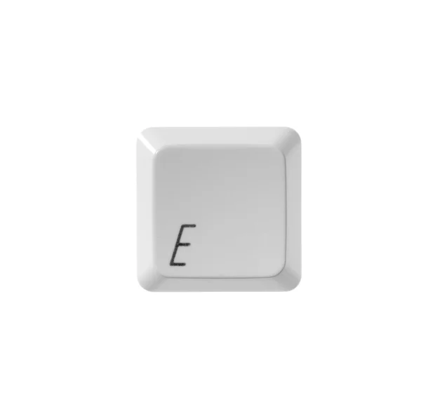 Bogstavet E fra et tastatur - Stock-foto