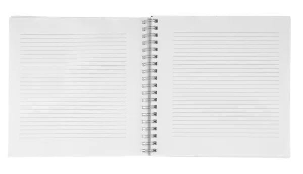 Cuaderno blanco en blanco — Foto de Stock