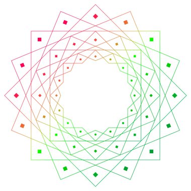 Mandala şeklinde dairesel çerçeve. Henna Mehndi ya da dövme deseni. Etnik oryantal tarzda dekoratif süsleme, vektör illüstrasyonu.