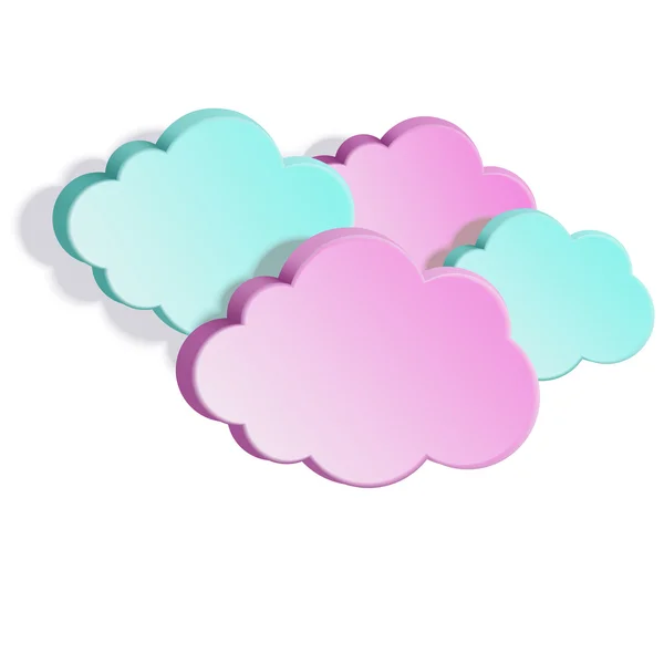 Renkli bulutlar — Stok Vektör