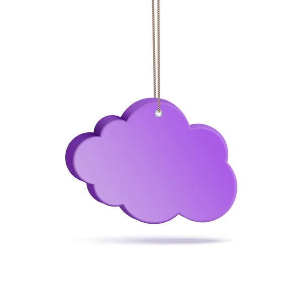 Cloud on a string — Stock Vector